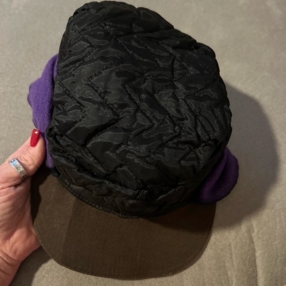 50%off w♥️ 
Vntg Men's Baseball Cap Earflaps fully line bill bends  sides flaw - Picture 6 of 9